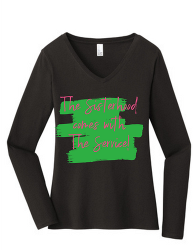 Pretty Sisterhood Long Sleeve V Neck