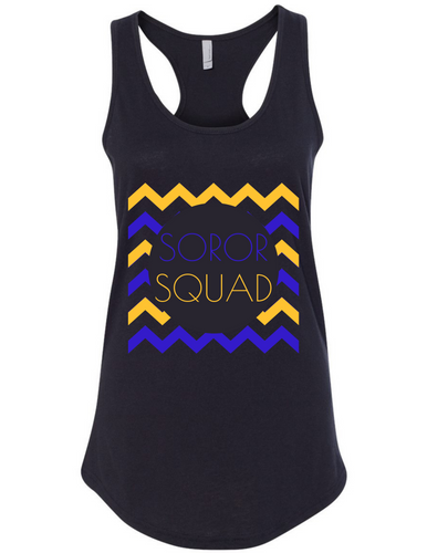 Soror Squad Tank Gold