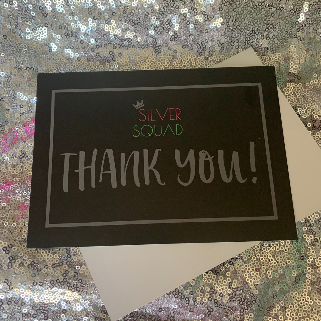 Silver Squad Thank You Notes